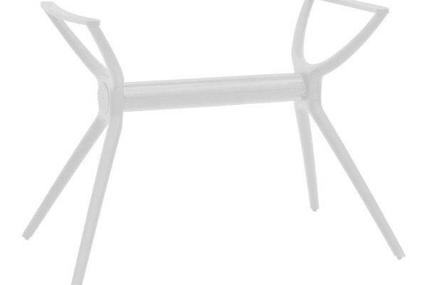 Stalp picior suport blat masuta de cafea Herno alb 106x61x73 cm