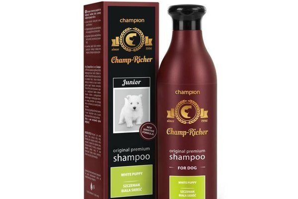 Sampon Champ Richer Pentru Catelusi Cu Blana Alba, 250 ml