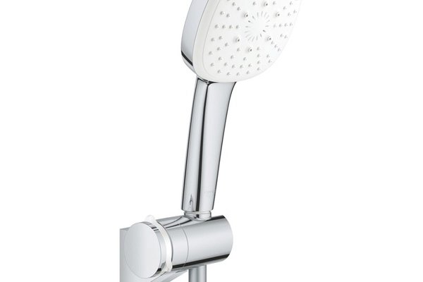 Set de dus Grohe Tempesta Cube 110, 3 functii, suport si furtun, culoare crom - 27584003