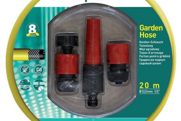 Kit Furtun Gradina, Irigatii, SimpleFit, 12.7 mm, 1/2 Tol, rola 20m - 3 straturi PVC