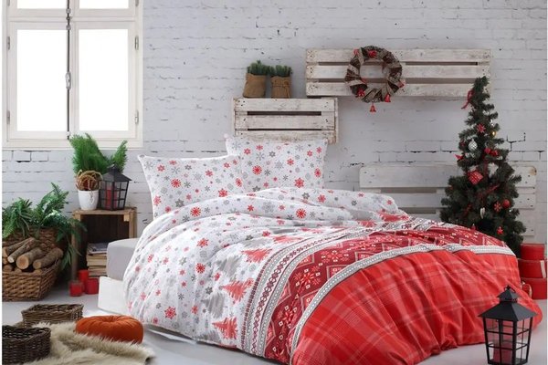 Lenjerie de pat bumbac satinat 2 persoane,homs,serie H280,00079