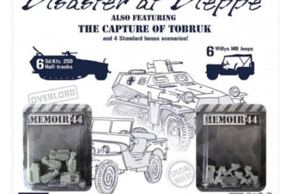 Memoir '44 OP4 Battle Map - Raid at Dieppe and Fortress Tobruk Capture