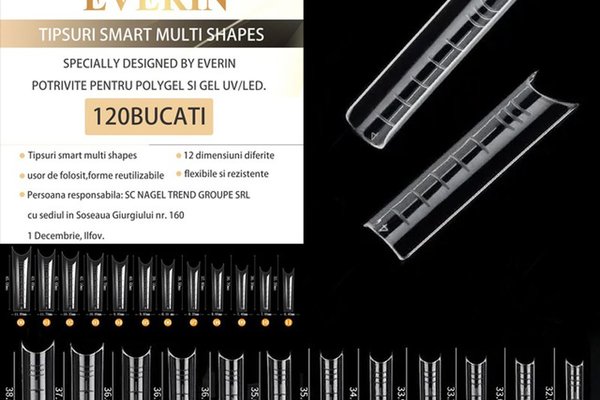 Tipsuri Smart Reutilizabile Multi Shapes – 120 Buc | Everin