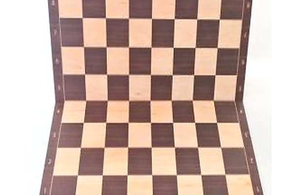 Tabla de sah pliabila pentru turneu, 48 x 48 cm, decor palisandru si artar