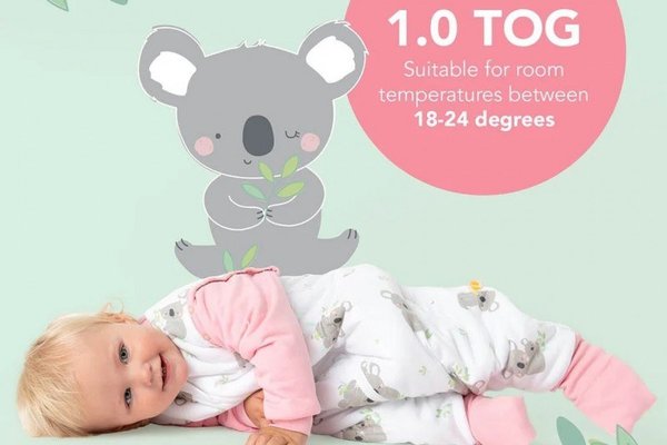 Sac de dormit cu picioruse si maneca lunga detasabila Koala 90 cm + manseta 1.0 Tog