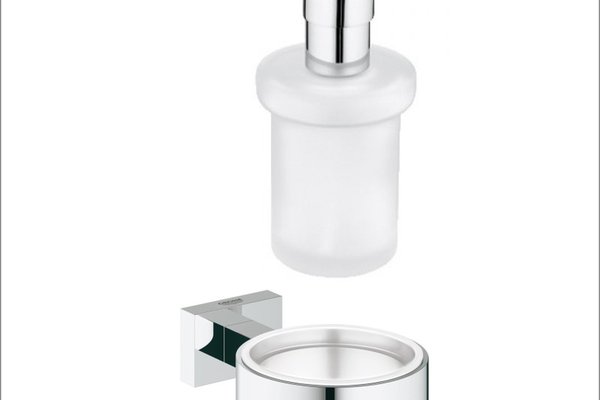 Suport perete si dozator sapun GROHE Essentials Cube-(40508001),(40394001)