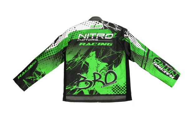 Jacheta KIMO Kids BRO Motocross cu Protectie pentru Copii, Verde
