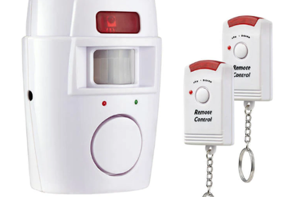 Alarma wireless cu 2 telecomenzi si senzor de miscare cu infrarosu OFF