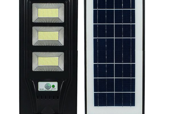 Lampa Stradala SMART LED 120W Cu Panou Solar senzor de lumina si miscare