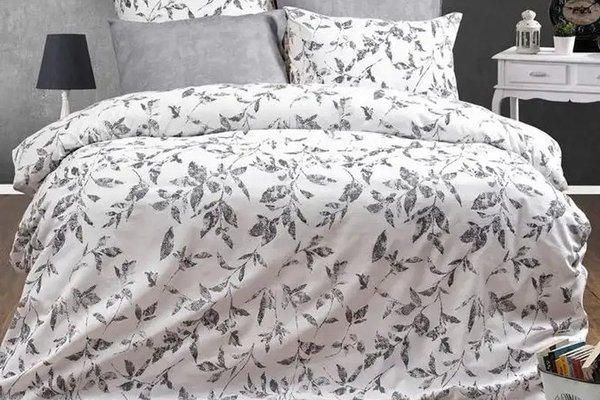 Set lenjerie de pat bumbac satinat 2 persoane 240 cm