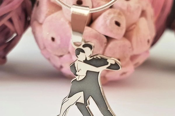 Lantisor cu pandantiv dansator din Argint 925 - Chic Bijoux