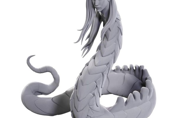 Miniatura Pathfinder Deep Cuts - Lunar Naga (Nepictata)