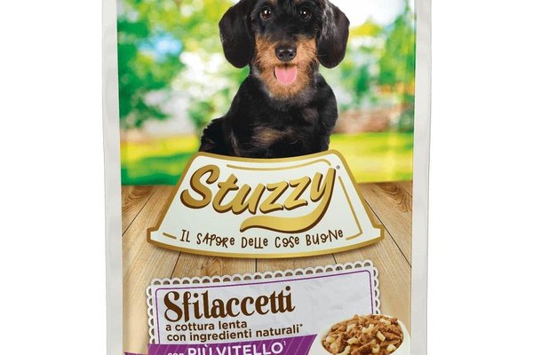 Stuzzy Speciality Dog Vitel si Paste 100 g - Hrana Umeda pentru Caini