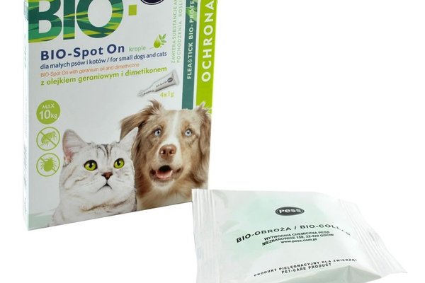 Pipeta Antiparazitara Cani/ Pisici PESS Bio-Spot On cu Ulei Geranium si Dimethicone, 4x1 g/ 10 kg