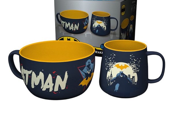 Set Mic Dejun DC Comics Cana + Bol - Batman Iconic