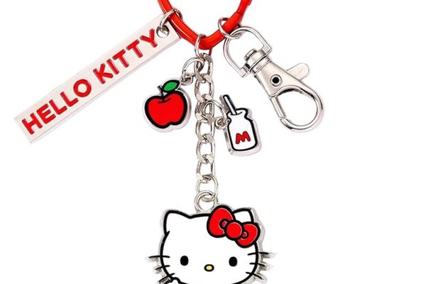 Breloc Hello Kitty cu Pandantive Colorate