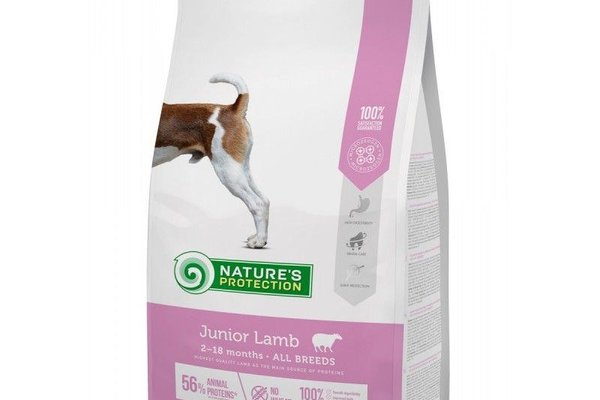Nature's Protection Dog Junior Lamb pentru caini tineri, 2 kg
