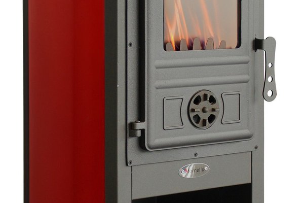 Soba pe lemne Fornello Modena Red 7-9 kW - Eficienta si Design Elegant