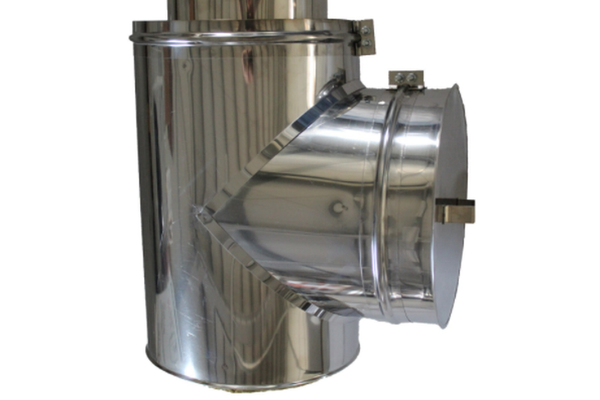 Element vizitare din inox Fornello, diametru interior 200 mm, pentru centrale pe lemn, carbune si peleti