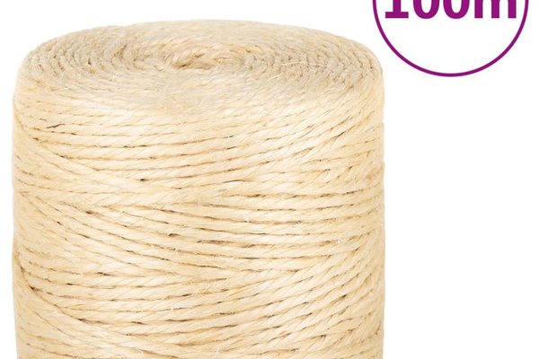 Franghie din sisal 100%, 100 m, 4 mm