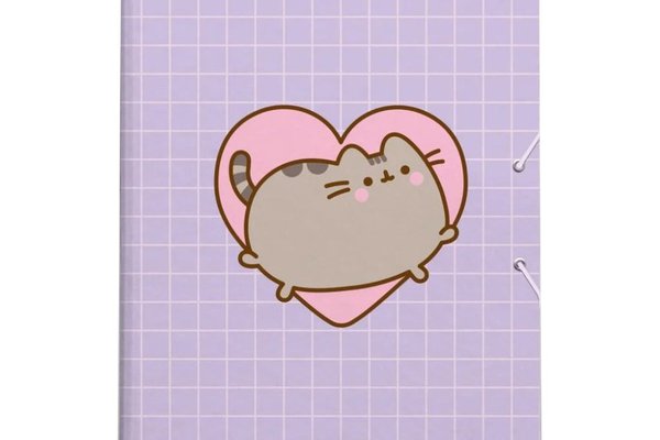 Folder Elastic Pusheen Moments pentru Organizare Eficienta