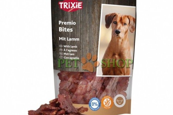 Premio Bites, Trixie, Bucati cu Carne de Miel, 100 g