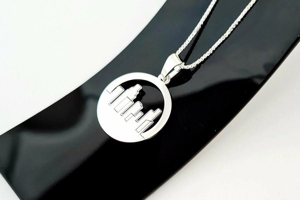 Lantisor personalizat cu pandantiv - Orasul meu - Argint 925