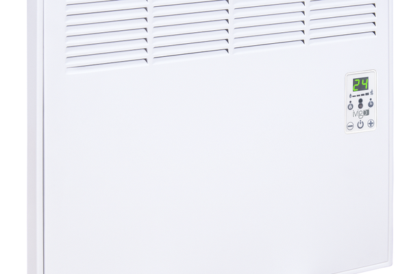 Convector de perete sau pardoseala iVigo EPK 500 W White, Digital, control electronic, Termostat de siguranta, termostat reglabil, IP 24, pentru 6 mp, ERP 2018