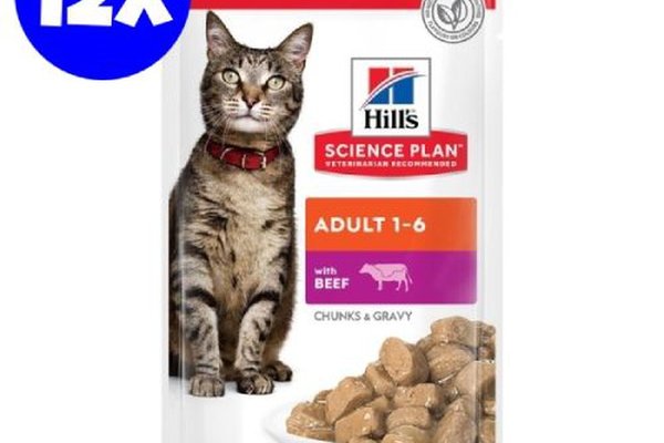 Hill's Science Plan Feline Adult Beef, 12x85 g