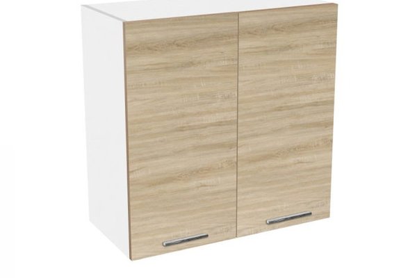 Corp suspendat 60 YANA, 2 usi, corp alb, fronturi sonoma, 60x30x60 cm