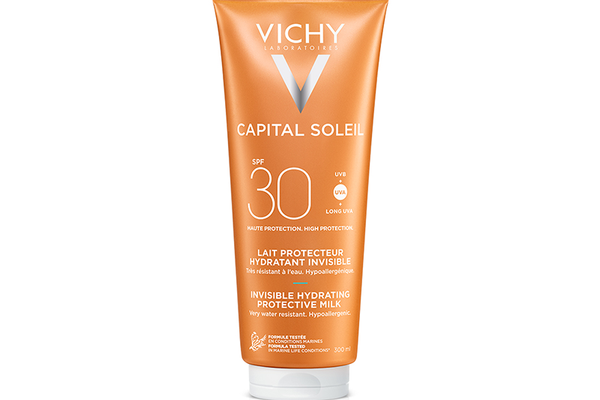 Lapte hidratant pentru protectie solara SPF 30+ Capital Soleil, 300ml, Vichy