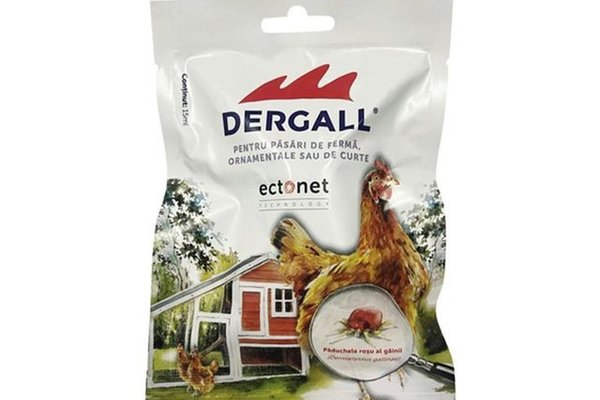 Dergall, solutie deparazitat extern gainile si adaposturile, 15 ml