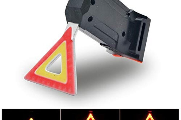 Stop LED pentru Bicicleta TRIUNGI cu Incarcare USB