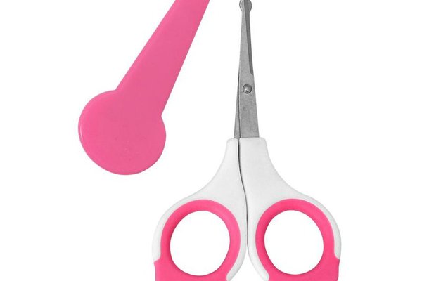 Forfecuta de unghii pentru bebelusi cu suport de protectie 0 luni+ Pink