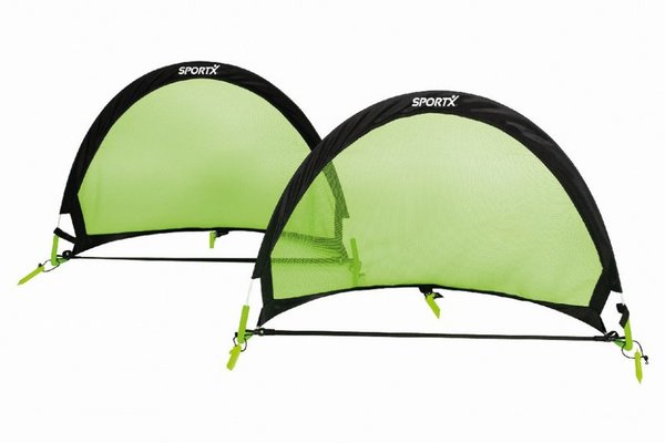 Set 2 porti de fotbal pliabile pentru copii SportX