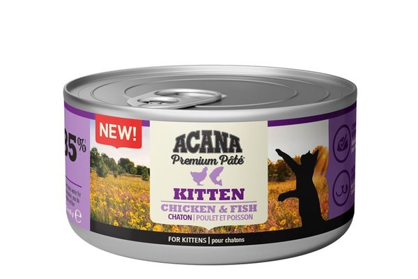 Acana Junior Cat, Hrana Umeda pentru Pisici cu Pui si Peste, 85 g