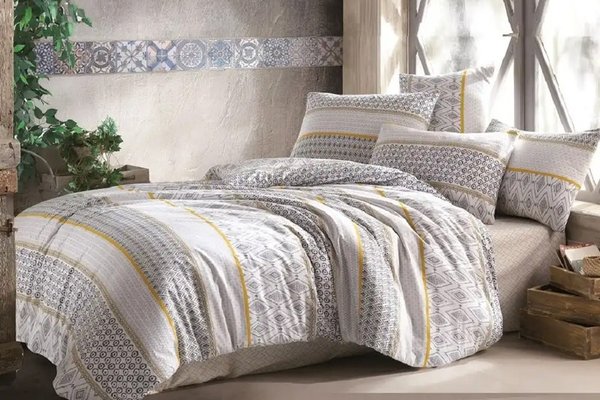 Set lenjerie de pat din bumbac pentru doua persoane