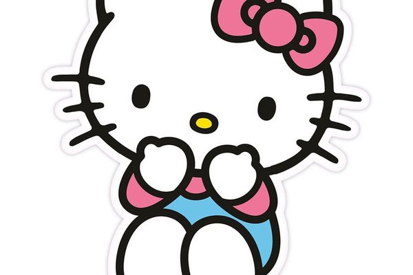 Perna Hello Kitty Sanrio - Pantaloni Albastre 36 cm