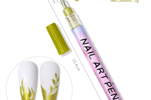 Stilou Pictura Unghii Nail Art Auriu -