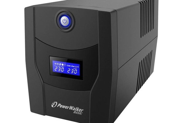 UPS line interactiv 1500VA/900W, afisaj LCD, iesire 4xSchuko, baterie 2x12V/7.2Ah Powerwalker