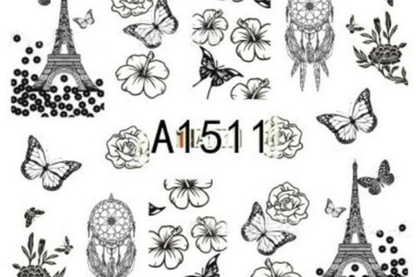 Tatuaj decor unghii A1511 - A1508