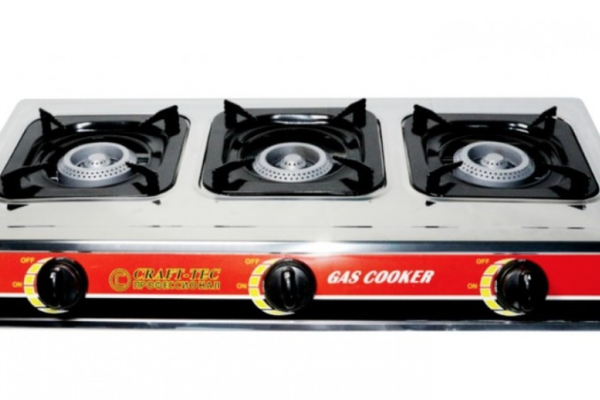 Aragaz Portabil Craft Tec MX140 cu 3 Arzatoare din Inox