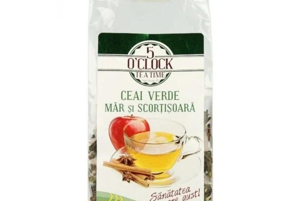 5 O' Clock Tea Ceai Verde cu Mar si Scortisoara 80g
