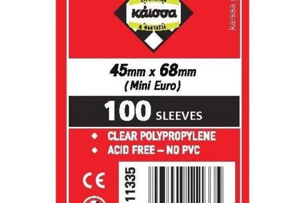 Pachet 100 Sleeve-uri Kaissa Mini Euro pentru Carti de Joc