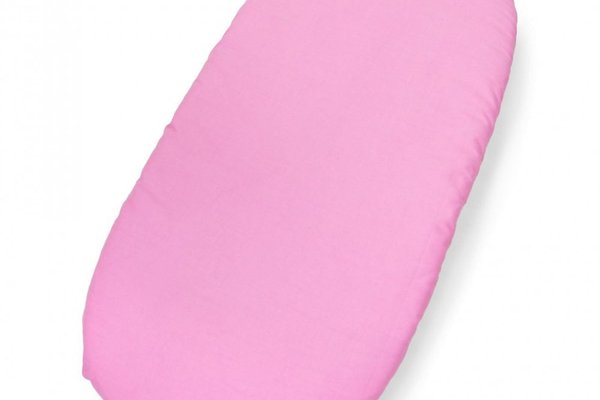 Set insertie textila pentru landoucosulet copii Kerstin Pink Minnie, cearsaf cu elastic asortat 80x38 cm, realizate din bumbac 100