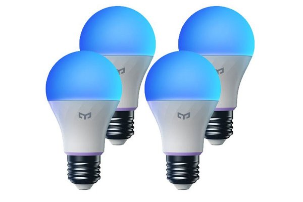 Set 4 becuri smart Yeelight Smart LED Bulb W4 Lite (Multicolor), E27, Luminozitate 806lm - 4 pack