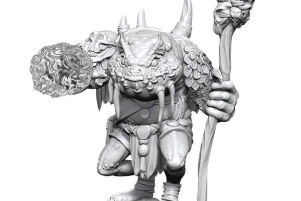 Miniatura D&D Nolzur's Marvelous - Green Slaad Neagra