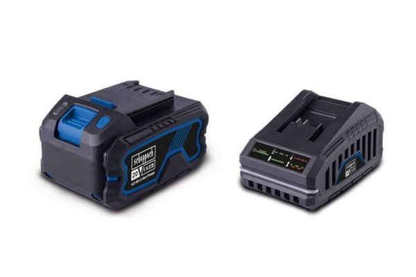 Set acumulator si incarcator Scheppach SBSK4.0 20 V, 4 Ah, 2.4 A