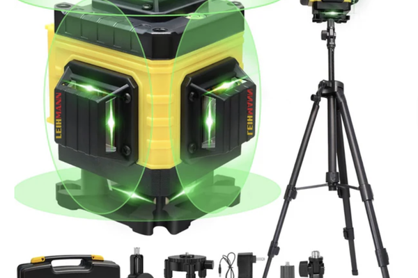 Nivela Laser 3D Leihmann cu Linii Verzi si Accesorii Complete