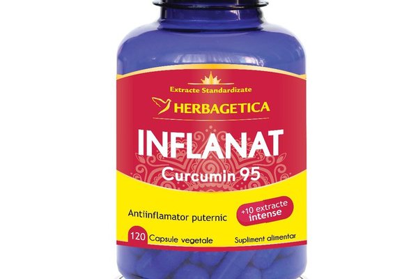 Inflanat+ cu Curcumin95 - 120 capsule vegetale de la Herbagetica